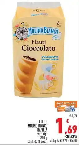 Conad City Flauti Cioccolato Mulino Bianco offerta