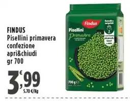 Rossotono Carrefour Findus Pisellini primavera offerta