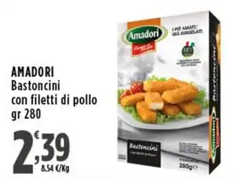 Rossotono Carrefour Amadori Bastoncini con filetti di pollo offerta