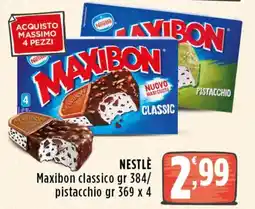 Rossotono Carrefour Maxibon classic NESTLÈ offerta
