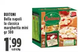 Rossotono Carrefour Buitoni Bella napoli la classica margherita mini offerta