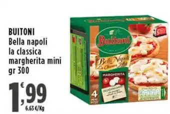Rossotono Carrefour Buitoni Bella napoli la classica margherita mini offerta