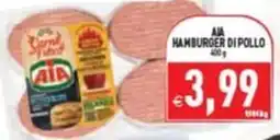 Supermercati Agorà Hamburger di pollo AIA offerta