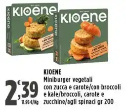 Rossotono Carrefour KIOENE Miniburger vegetali offerta