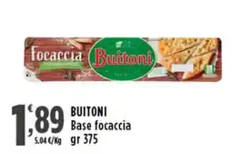 Rossotono Carrefour Buitoni Base focaccia offerta