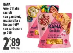 Rossotono Carrefour RANA Giro d'Italia ravioli offerta
