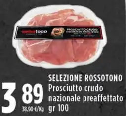 Rossotono Carrefour Prosciutto crudo nazionale preaffettato offerta