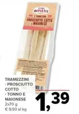 Todis Casa Bonelli Tramezzini Prosciutto Cotto e Maionese offerta