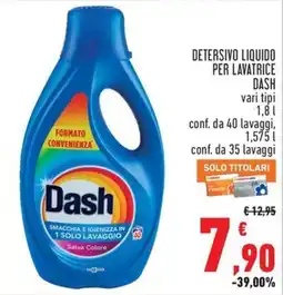 Conad City Detersivo liquido per lavatrice Dash offerta