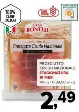 Todis Casa Bonelli Prosciutto Crudo Nazionale offerta