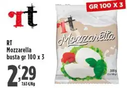Rossotono Carrefour RT Mozzarella offerta
