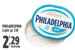 Rossotono Carrefour PHILADELPHIA Light offerta
