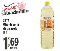 Rossotono Carrefour ZETA Olio di semi di girasole offerta