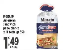 Rossotono Carrefour Morato American sandwich offerta