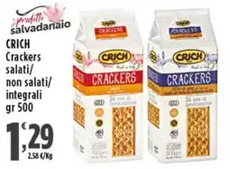 Rossotono Carrefour CRICH Crackers offerta