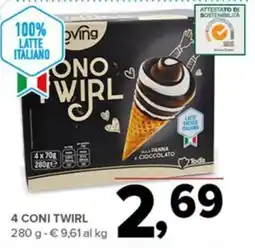 Todis Twirl alla panna e cioccolato offerta