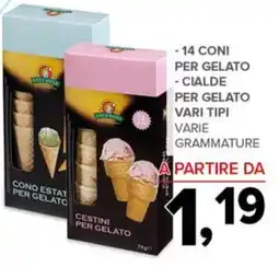 Todis Cialde per gelato offerta