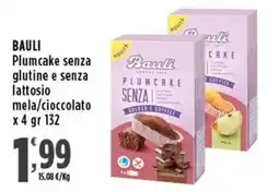 Rossotono Carrefour BAULI Plumcake senza glutine e senza lattosio mela/cioccolato offerta