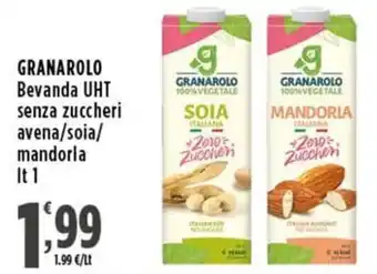Rossotono Carrefour GRANAROLO Bevanda UHT senza zuccheri avena/soia/mandorla offerta