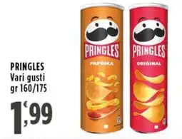 Rossotono Carrefour PRINGLES Vari gusti offerta