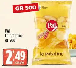 Rossotono Carrefour Pai le patatine offerta