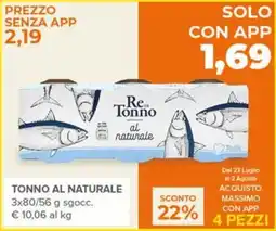 Todis Re Tonno al naturale offerta