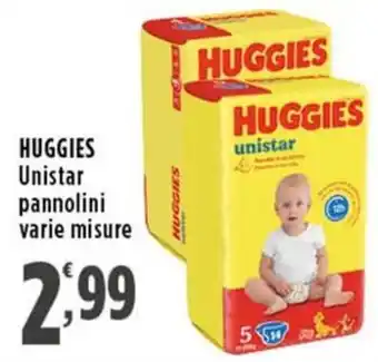 Rossotono Carrefour HUGGIES Unistar pannolini offerta