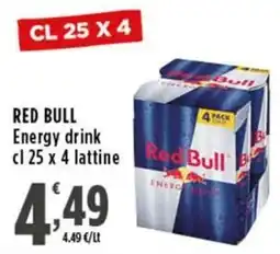 Rossotono Carrefour Red Bull Energy drink offerta