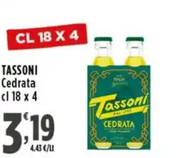 Rossotono Carrefour Tassoni Cedrata offerta