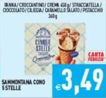 Supermercati Agorà Sammontana Cono 5 Stelle offerta