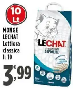 Rossotono Carrefour MONGE LECHAT Lettiera classica offerta