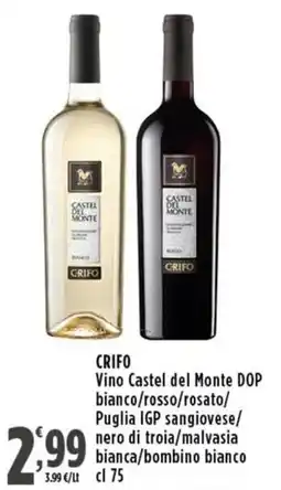 Rossotono Carrefour CRIFO Vino Castel del Monte DOP offerta