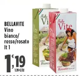 Rossotono Carrefour Bella Vite Vino bianco/rosso/rosato offerta