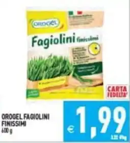 Supermercati Agorà Orogel Fagiolini Finissimi offerta