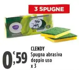 Rossotono Carrefour CLENDY Spugna abrasiva doppio uso offerta