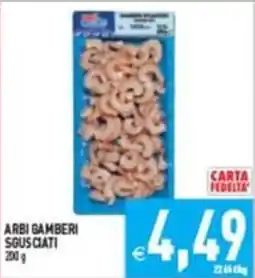 Supermercati Agorà ARBI GAMBERI SGUSCIATI offerta