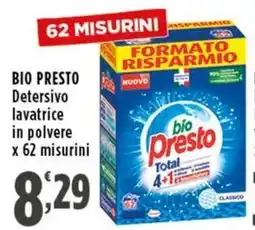 Rossotono Carrefour Bio Presto Detersivo lavatrice in polvere offerta