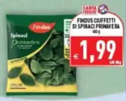 Supermercati Agorà Findus Ciuffetti di Spinaci Primavera offerta