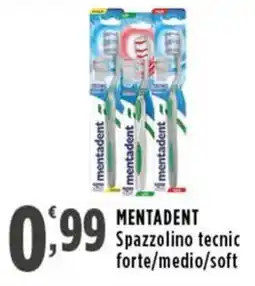 Rossotono Carrefour MENTADENT Spazzolino tecnico offerta