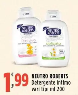 Rossotono Carrefour NEUTRO ROBERTS Detergente intimo offerta