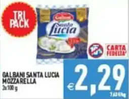 Supermercati Agorà GALBANI SANTA LUCIA MOZZARELLA offerta