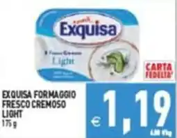 Supermercati Agorà Exquisa Formaggio Fresco Cremoso Light offerta