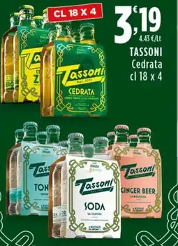 Rossotono Carrefour Tassoni Cedrata offerta