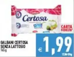 Supermercati Agorà Galbani Certosa senza lattosio offerta