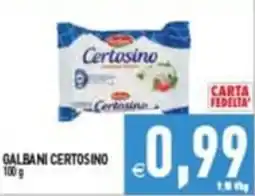 Supermercati Agorà GALBANI CERTOSINO offerta