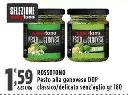 Rossotono Carrefour ROSSOTONO Pesto alla genovese DOP offerta