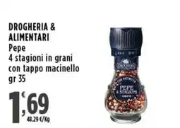 Rossotono Carrefour Pepe 4 stagioni in grani offerta