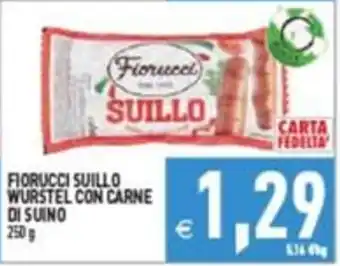 Supermercati Agorà Fiorucci Suillo Wurstel con carne di suino offerta