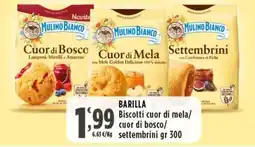 Rossotono Carrefour Biscotti cuor di mela/cuor di bosco/settembrini offerta