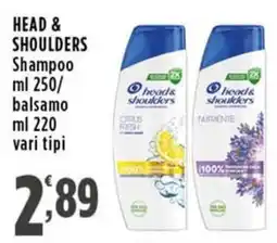Rossotono Carrefour Head & Shoulders Shampoo offerta